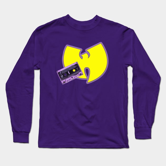 Color Flip Purple Tape OG Wu Tang Retro Hip Hop Design Long Sleeve T-Shirt by Mr.TrendSetter